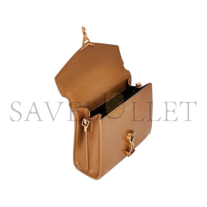 YSL CASSANDRA MINI TOP HANDLE BAG IN SMOOTH LEATHER 6239300SX0W9805 (20*16*7.5cm)